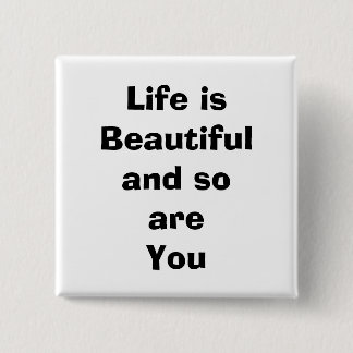 quote, 15 cm square badge