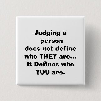 quote, 15 cm square badge