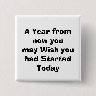 quote, 15 cm square badge