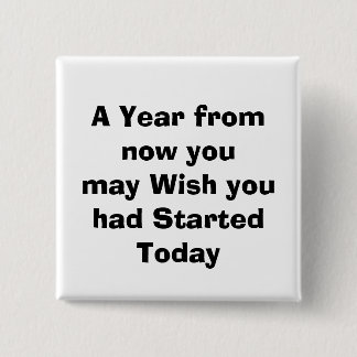 quote, 15 cm square badge