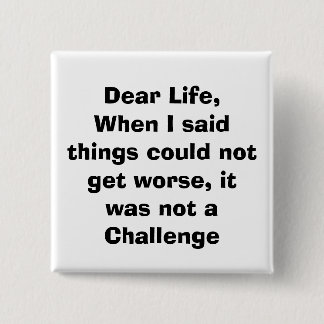 quote, 15 cm square badge