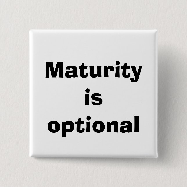 quote 15 cm square badge (Front)