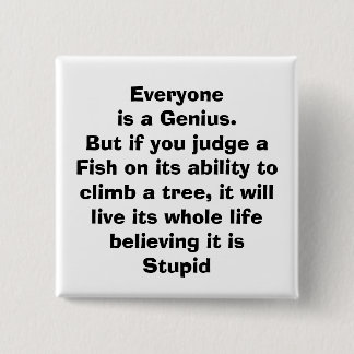 quote, 15 cm square badge