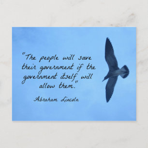 Quote about America by Abraham Lincoln Postcard