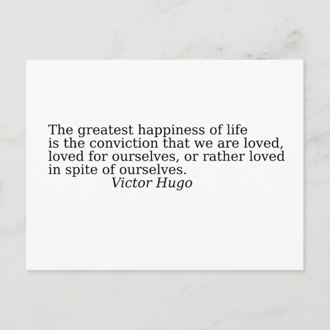 Quote about life postcard (Front)