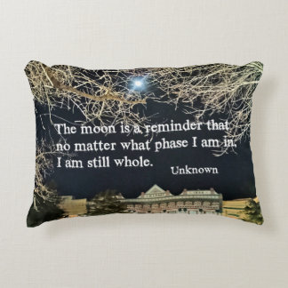 Quote about self worth. decorative cushion