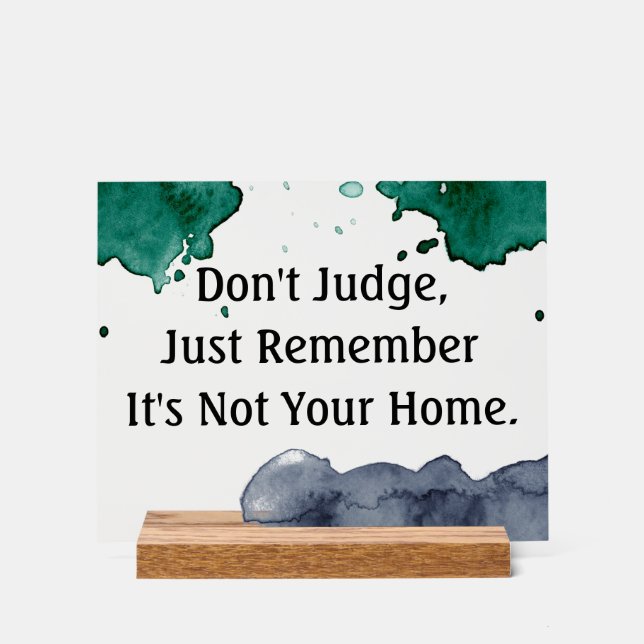 Quote Acrylic Sign (Front)