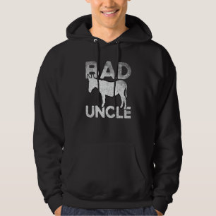 Quote Bad uncle Distressed Donkey Pun Hoodie