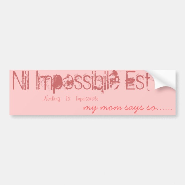 Quote Bumper Sticker (Front)