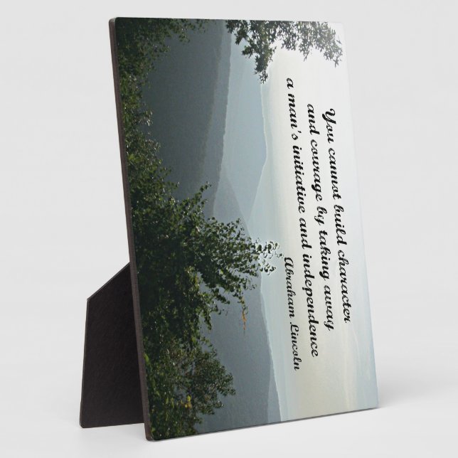 Quote by Abraham LIncoln: You cannot build Plaque (Side)