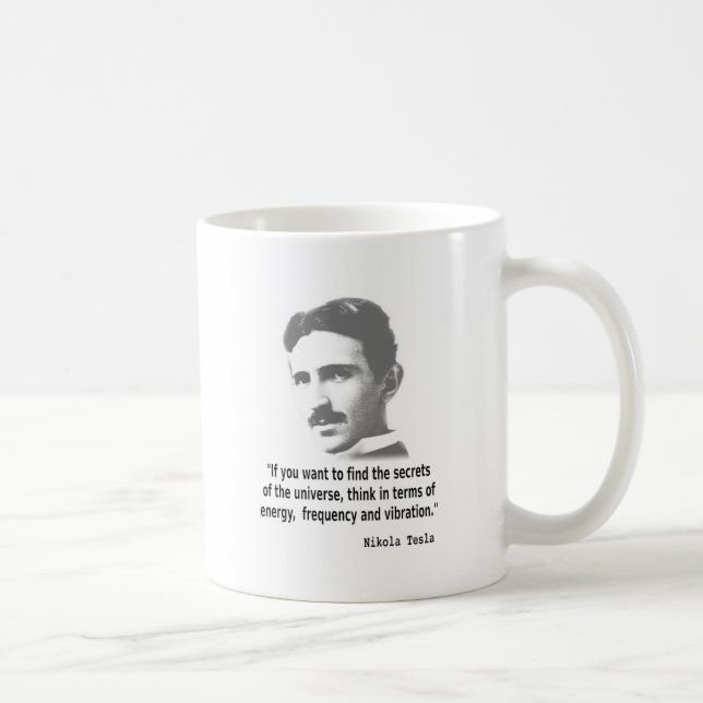 Quote By Nikola Tesla Coffee Mug (Right)