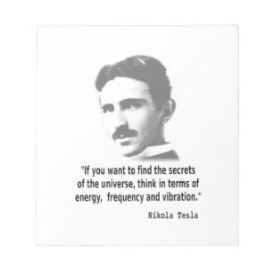 Quote By Nikola Tesla Notepad