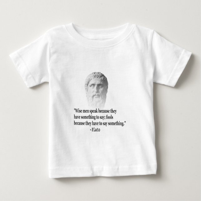 Quote By Plato Baby T-Shirt (Front)