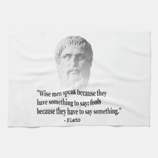Quote By Plato Tea Towel