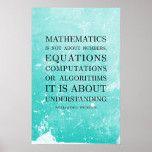 Quote by Thurston - Math Posters