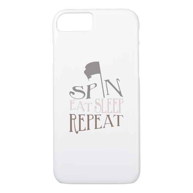 Quote Colour Guard Spin Eat Sleep Repeat Case-Mate iPhone Case (Back)
