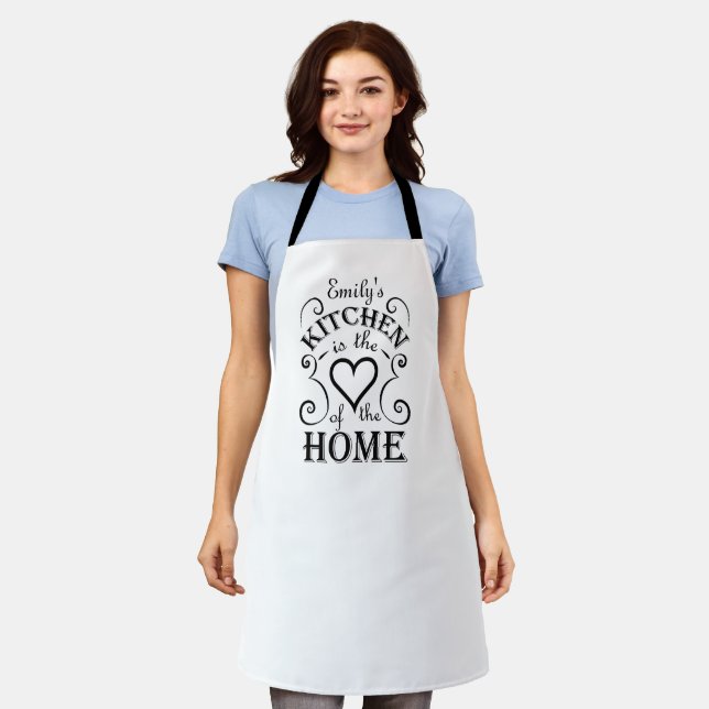 Quote design to use in the kitchen apron (Worn)