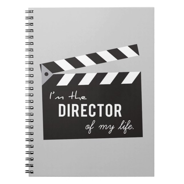Quote, Director of my life, Action Board Notebook (Front)