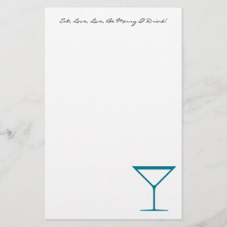 QUOTE: Eat, Love, Live, Be Merry & Drink Stationery