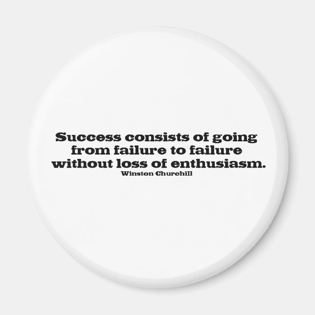 Quote for Success Magnet (Front)