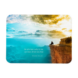 Quote Friedrich Nietzsche Nature Adventure Nature Magnet