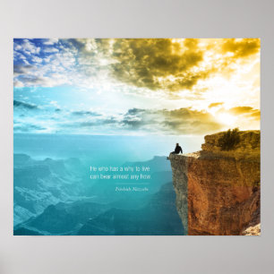Quote Friedrich Nietzsche Nature Adventure Nature Poster