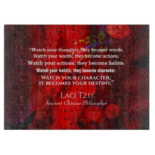 Quote from ancient Chinese philosopher Cutting Board
