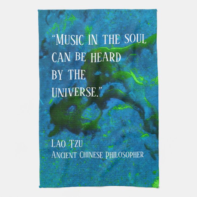 Quote from Lao Tzu Tea Towel (Vertical)