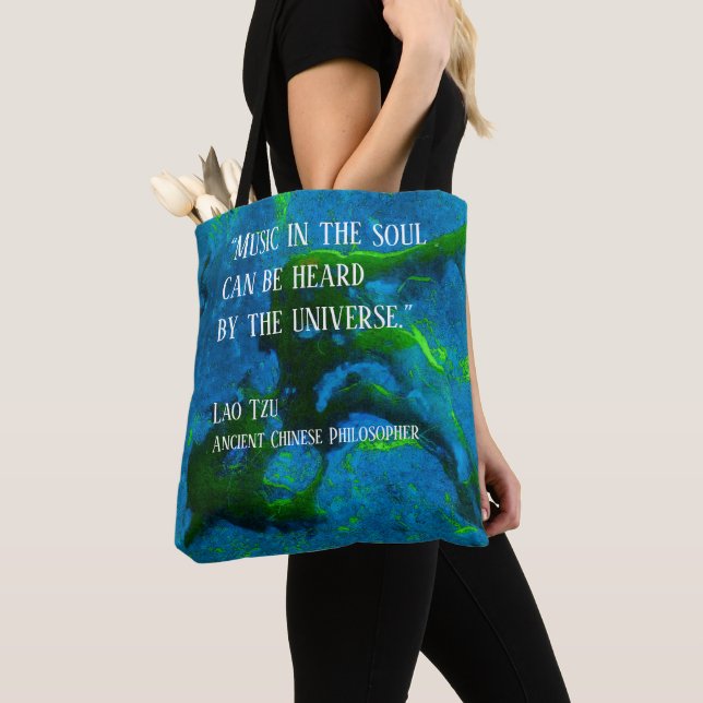 Quote from Lao Tzu Tote Bag (Close Up)
