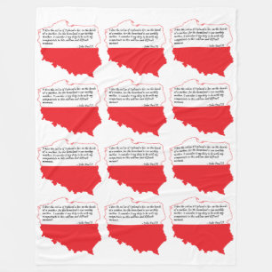 Quote From Pope John Paul II Fleece Blanket