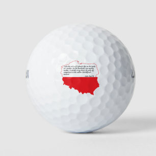 Quote From Pope John Paul II Golf Balls