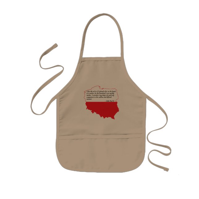 Quote From Pope John Paul II Kids Apron (Front)