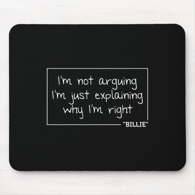 Quote Funny Birthday Personalised Name Gift Idea  Mouse Pad (Front)