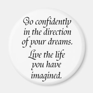 Quote gifts inspirational magnets inspiring dreams