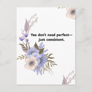 Quote holiday postcard