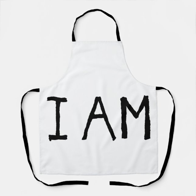 Quote "I Am" Apron (Front)