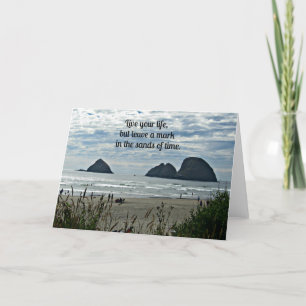 Quote: Live your life, but leave a mark on the... Card