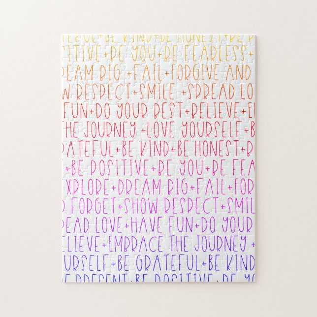 Quote Love Family Fun Jigsaw Puzzle (Vertical)