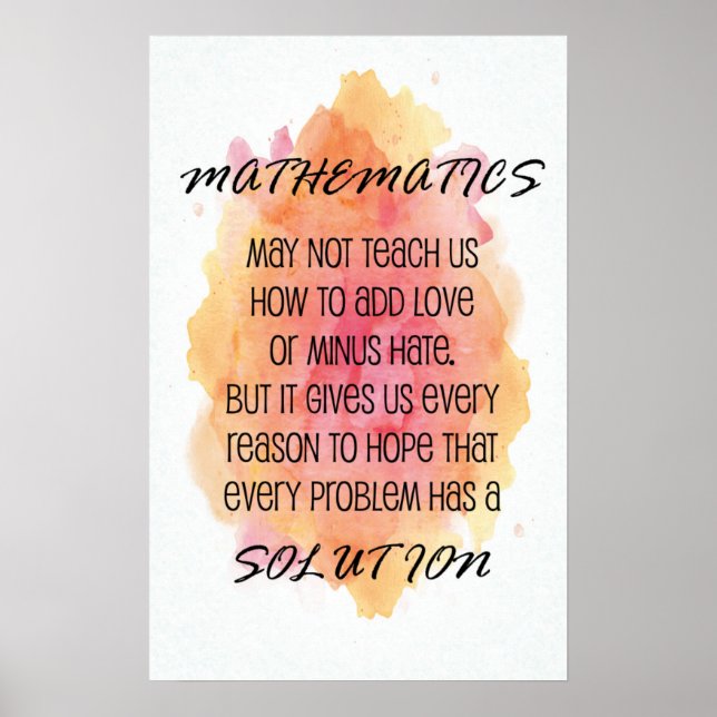 Quote - Math Posters (Front)