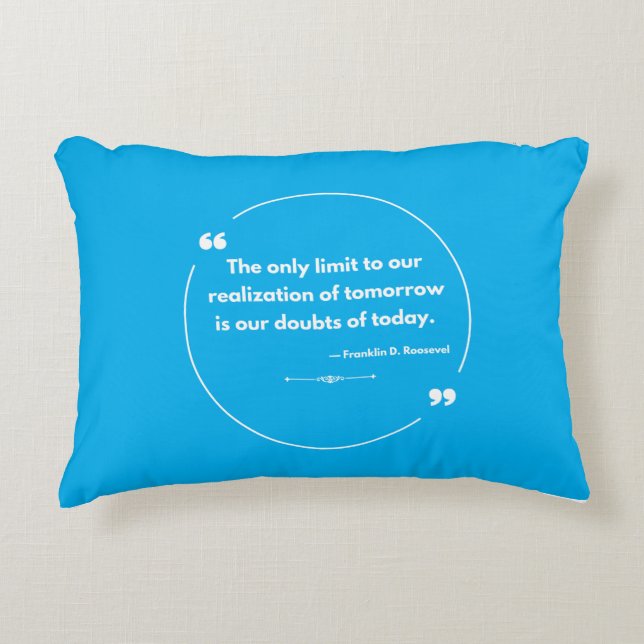 Quote of Courage Accent Pillow (Front)