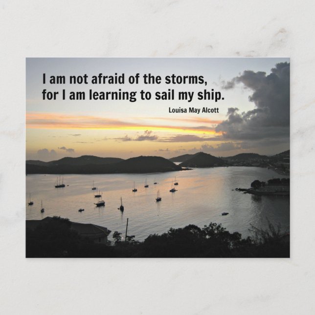 Quote of courage and strength postcard (Front)