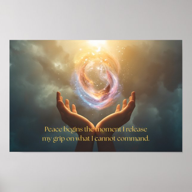 Quote of Finding Peace Poster (Front)