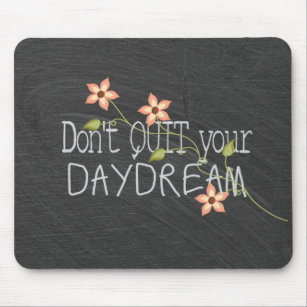 Quote on chalkboard mouse pad