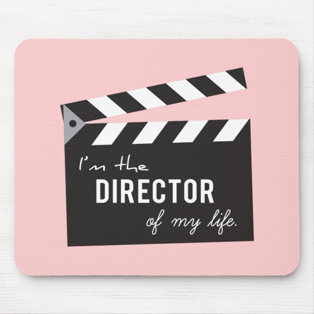 Quote on life, Director Action Board, Slate Mouse Pad (Front)