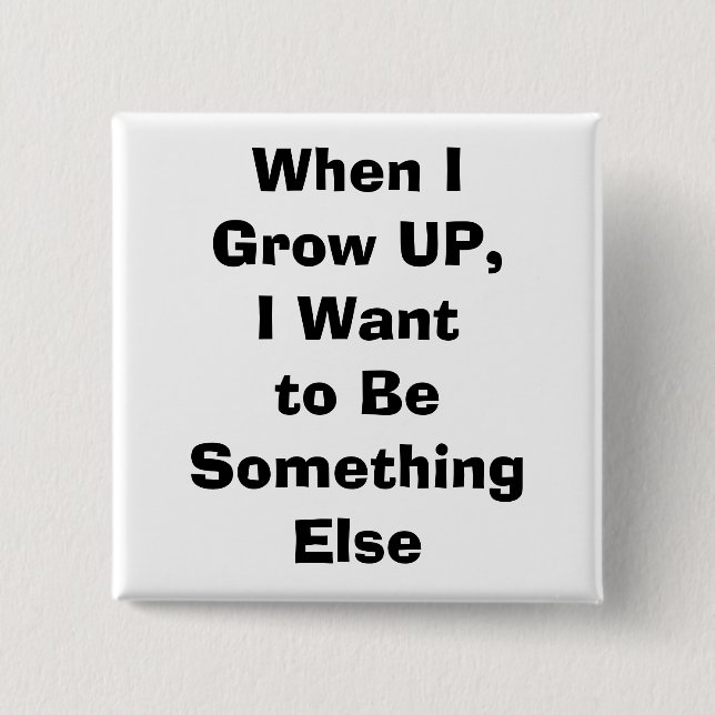 quote, parenting 15 cm square badge (Front)