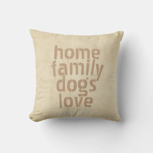 quote pillow distessed style for dog lovers