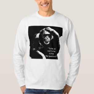 Quote Pop Art Thinking Monkey Men's Long Sleeve T-Shirt