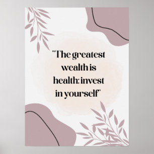 Quote poster for hospital, medical centre 