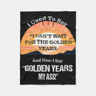 Quote Sr. Citizen Old Age Getting Old Retirement Fleece Blanket
