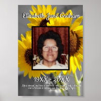 Quote Sunflowers Background Photo Memorial